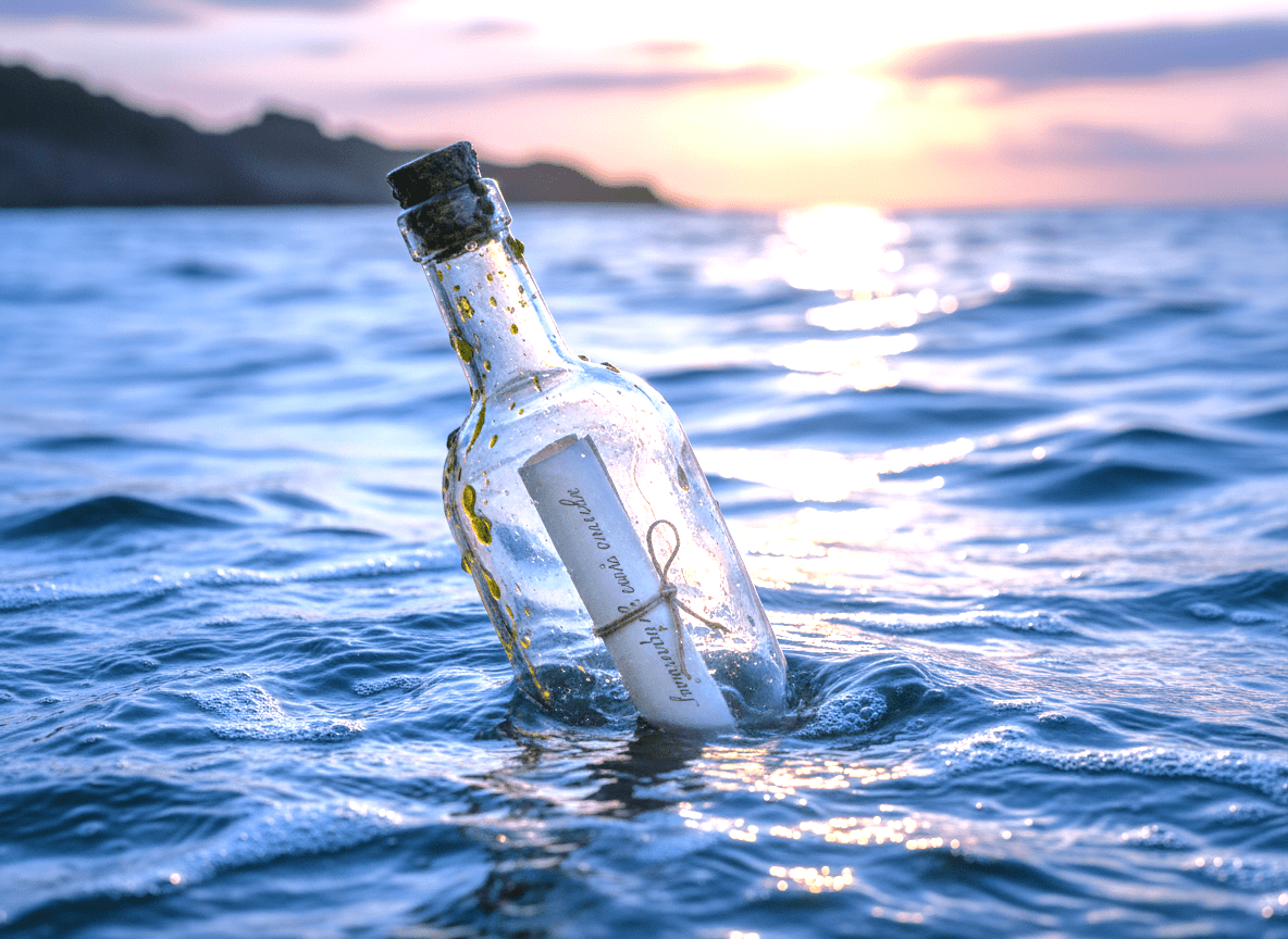 IL MARE CONSERVA E RESTITUISCE UNA LETTERA INVIATA NEL 1916